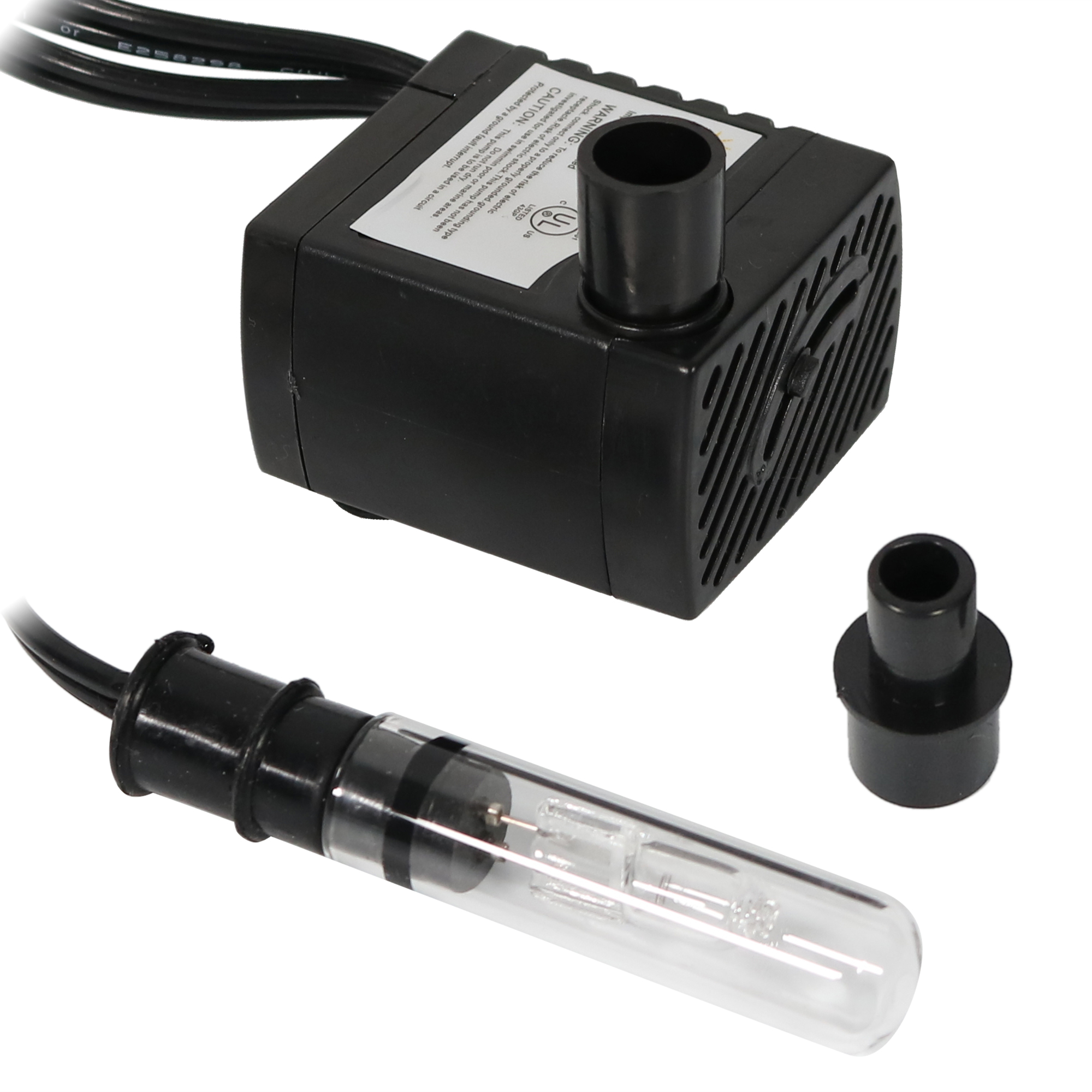 Sunnydaze Decor, Electric Water Fountain Pump with Finger Light, Model# JR-250L